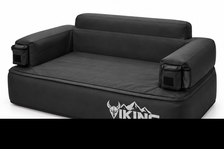 Viking Convertible Inflatable Sofa Bed — Black