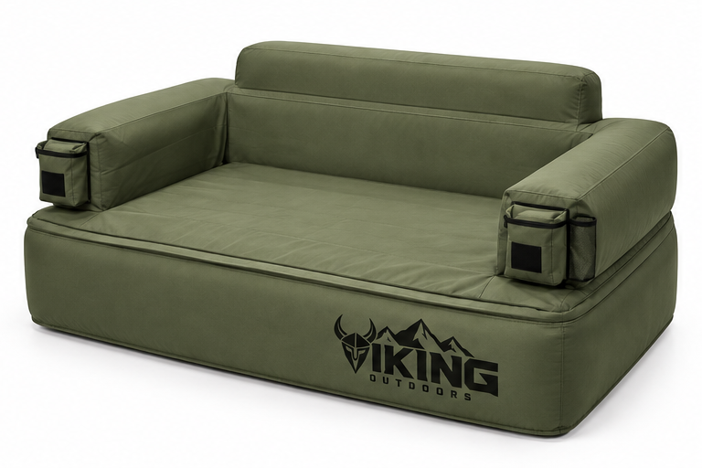 Viking Convertible Inflatable Sofa Bed — Green