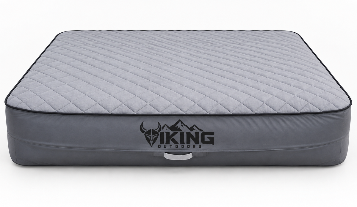 Viking Inflatable Double Bed — Grey