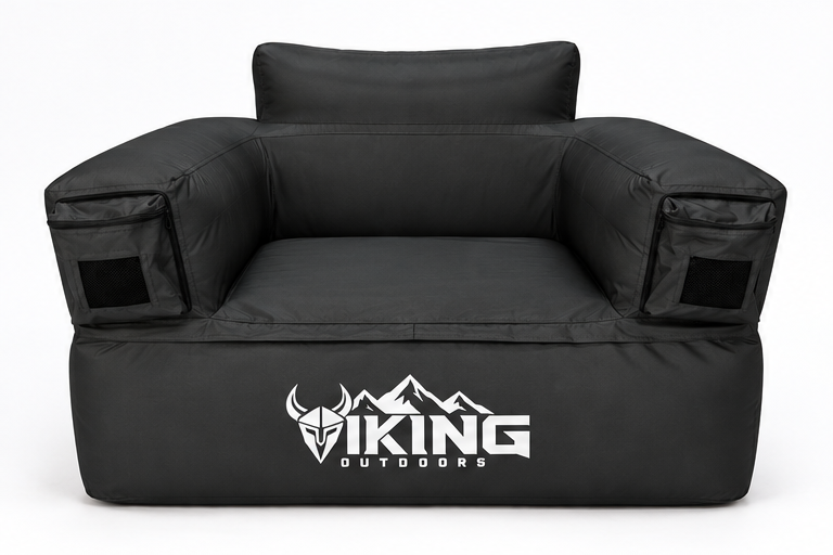 Viking Single-Seat Inflatable Sofa — Black