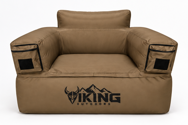 Viking Single-Seat Inflatable Sofa — Brown