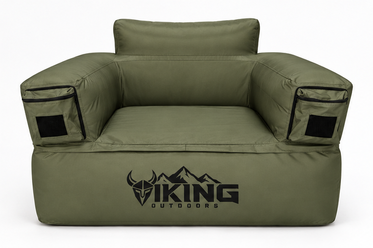 Viking Single-Seat Inflatable Sofa — Green